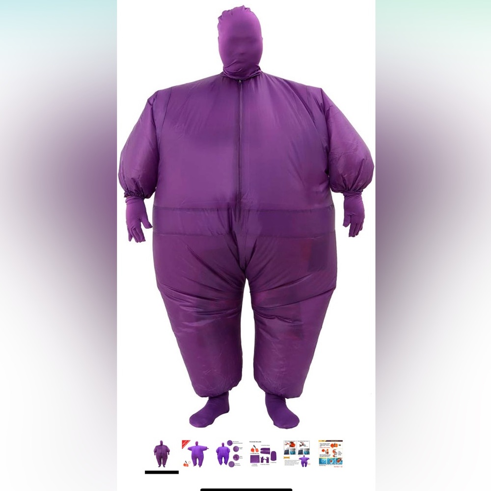 Amazon Purple Inflatable Full-Body Costume